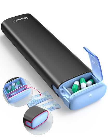 Weekly Travel Pill Organizer, Ideerfit Small Pill Box 7 Day, Portable Pill case