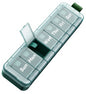 Weekly Pill Organizer 7 Day,  Pill Box Push-Button Daily Travel Case with Large Compartments & Portable Handle